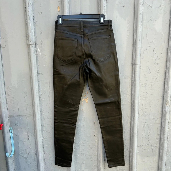 Banana  Republic High Rise Slim Coated Denim, BNWT, size 8T - Picture 4 of 13